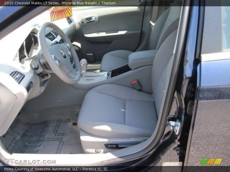 Imperial Blue Metallic / Titanium 2010 Chevrolet Malibu LT Sedan