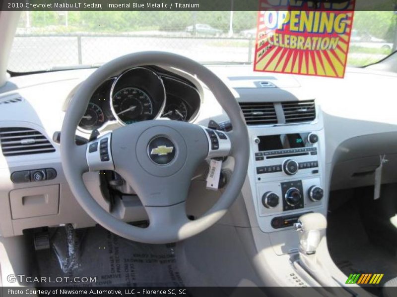 Imperial Blue Metallic / Titanium 2010 Chevrolet Malibu LT Sedan