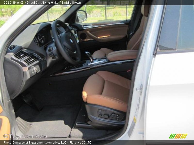 Alpine White / Saddle Brown 2010 BMW X5 xDrive30i