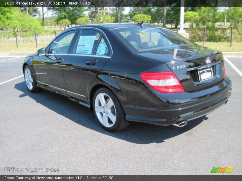 Black / Black 2010 Mercedes-Benz C 300 Sport