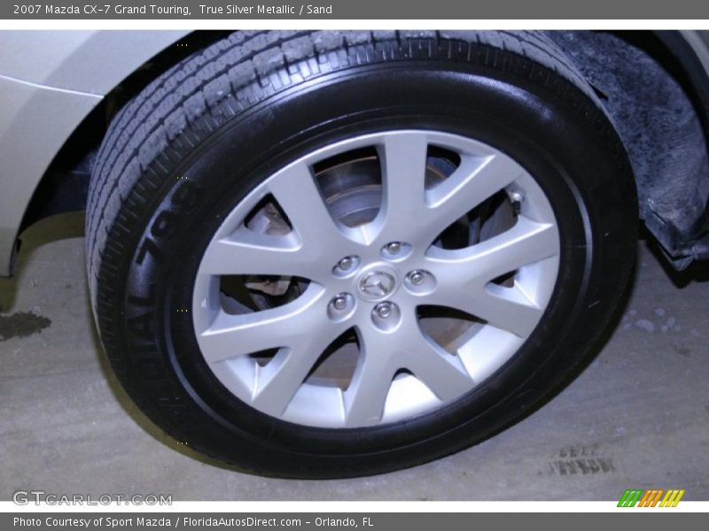 True Silver Metallic / Sand 2007 Mazda CX-7 Grand Touring