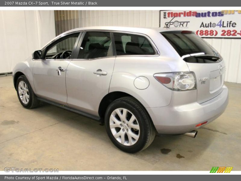 True Silver Metallic / Black 2007 Mazda CX-7 Sport