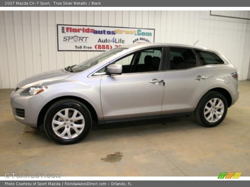 True Silver Metallic / Black 2007 Mazda CX-7 Sport