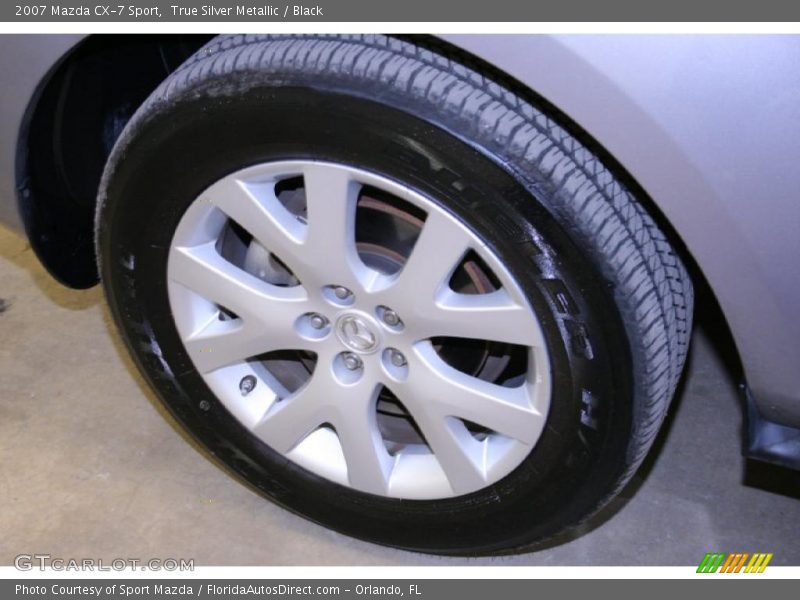 True Silver Metallic / Black 2007 Mazda CX-7 Sport