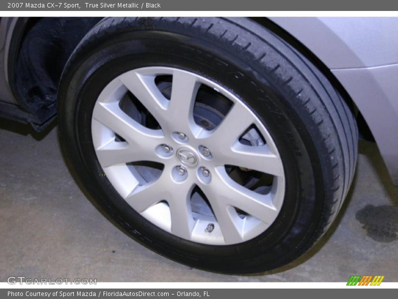 True Silver Metallic / Black 2007 Mazda CX-7 Sport