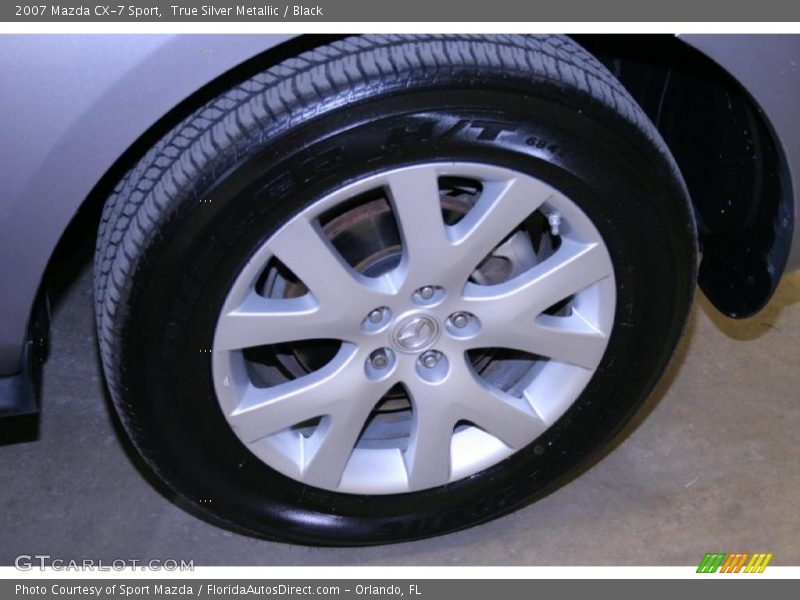 True Silver Metallic / Black 2007 Mazda CX-7 Sport