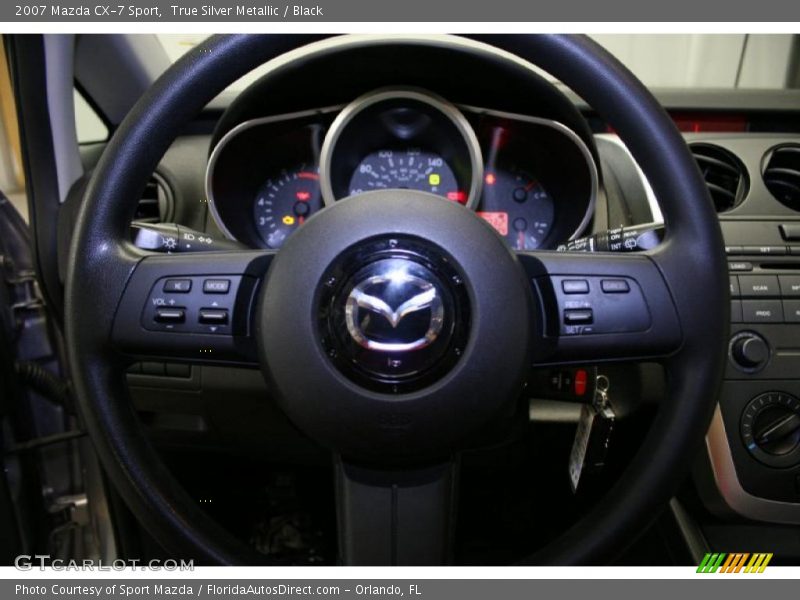 True Silver Metallic / Black 2007 Mazda CX-7 Sport