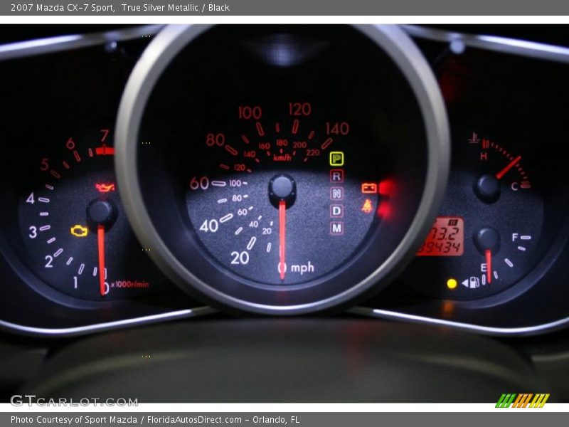 True Silver Metallic / Black 2007 Mazda CX-7 Sport