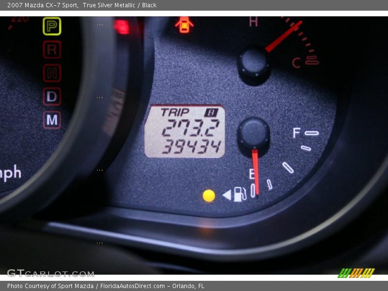 True Silver Metallic / Black 2007 Mazda CX-7 Sport