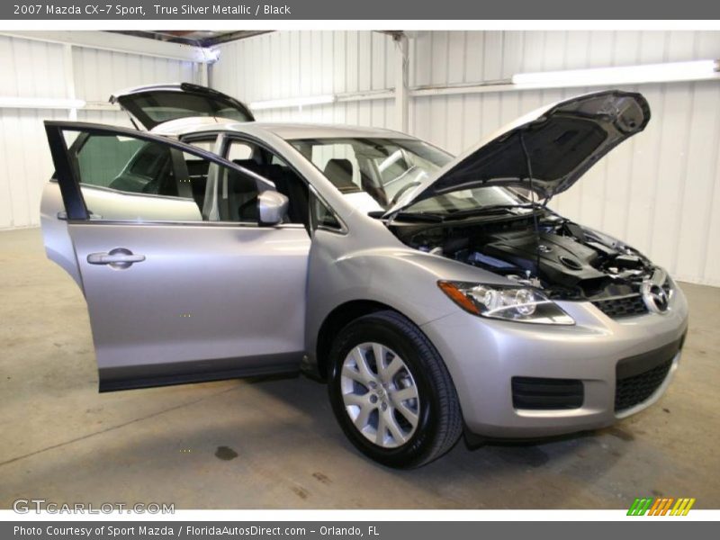True Silver Metallic / Black 2007 Mazda CX-7 Sport