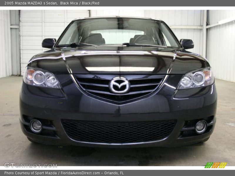 Black Mica / Black/Red 2005 Mazda MAZDA3 s Sedan