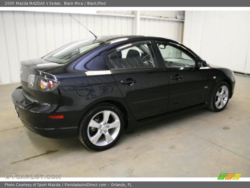 Black Mica / Black/Red 2005 Mazda MAZDA3 s Sedan