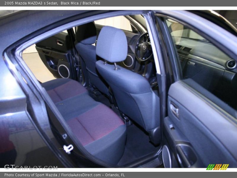 Black Mica / Black/Red 2005 Mazda MAZDA3 s Sedan