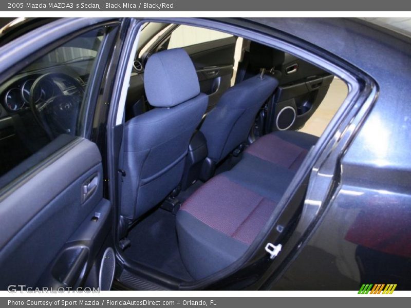 Black Mica / Black/Red 2005 Mazda MAZDA3 s Sedan