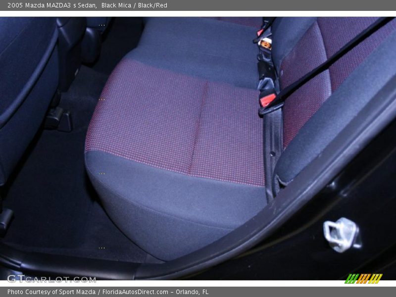 Black Mica / Black/Red 2005 Mazda MAZDA3 s Sedan
