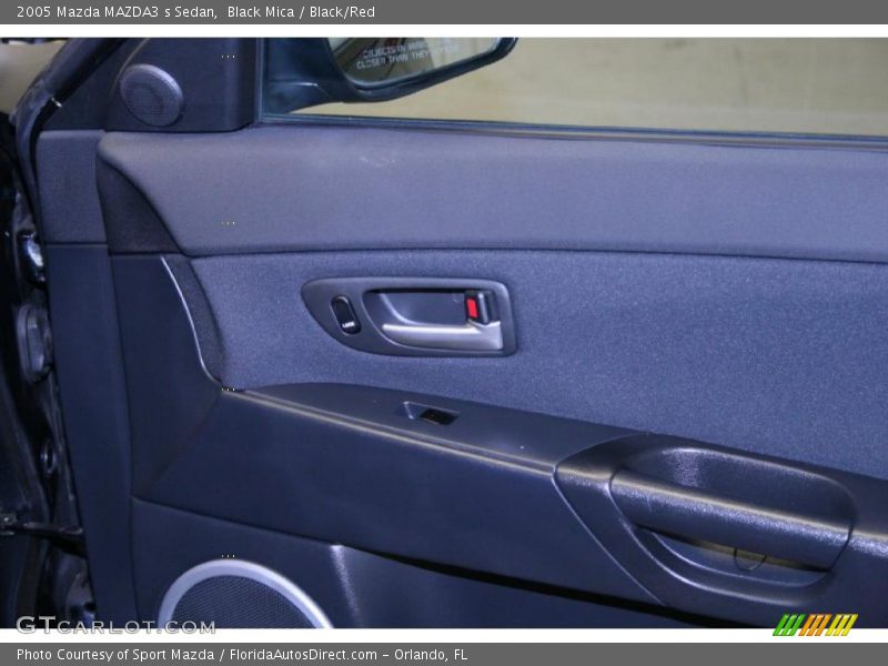 Black Mica / Black/Red 2005 Mazda MAZDA3 s Sedan