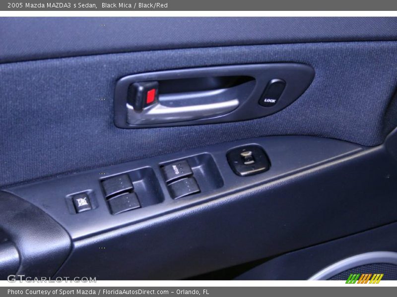 Black Mica / Black/Red 2005 Mazda MAZDA3 s Sedan