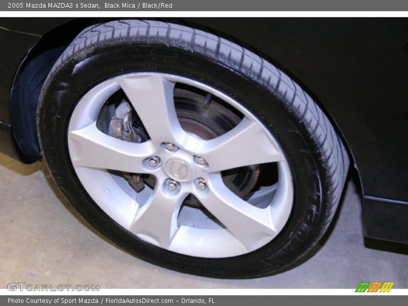 Black Mica / Black/Red 2005 Mazda MAZDA3 s Sedan