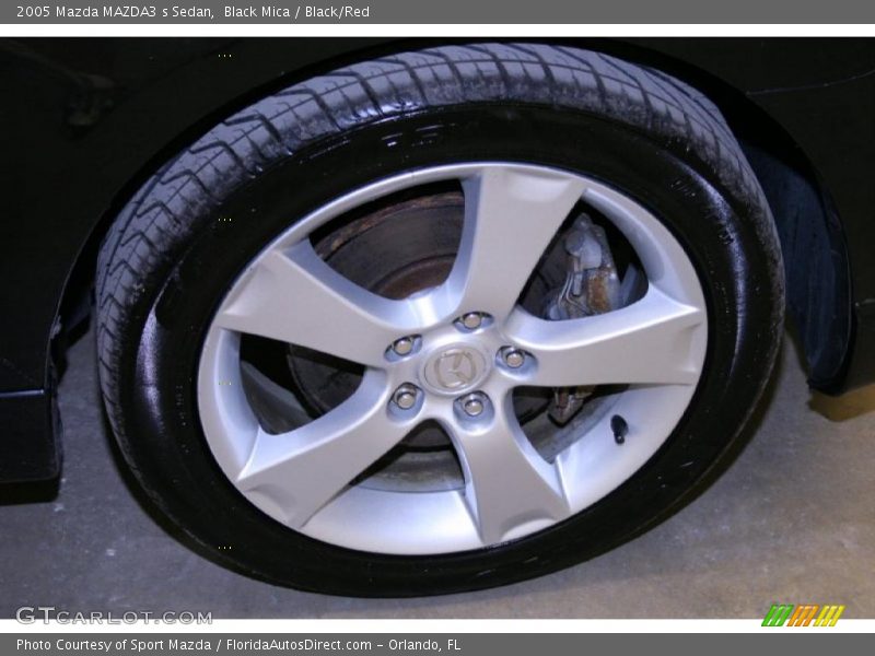 Black Mica / Black/Red 2005 Mazda MAZDA3 s Sedan