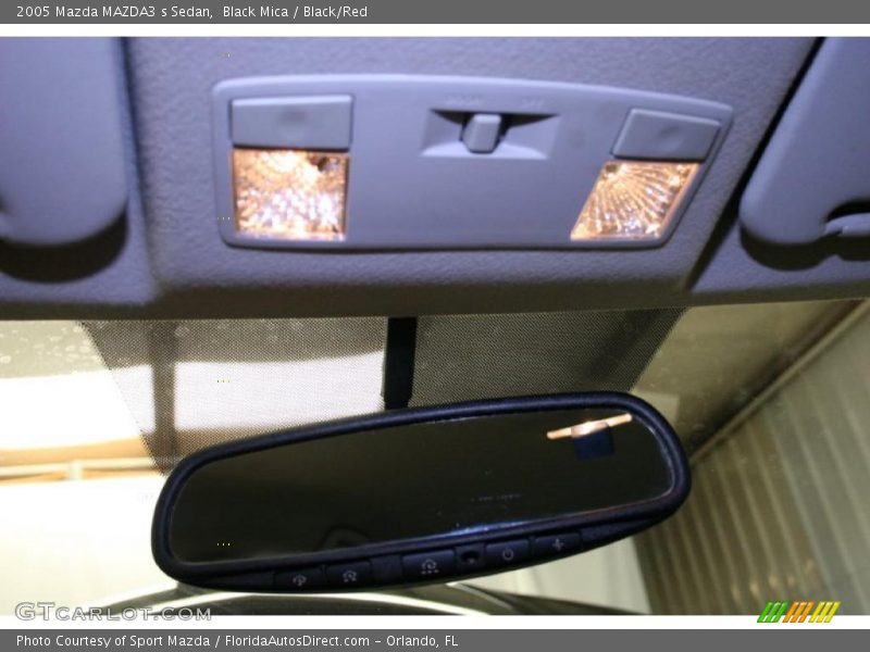 Black Mica / Black/Red 2005 Mazda MAZDA3 s Sedan