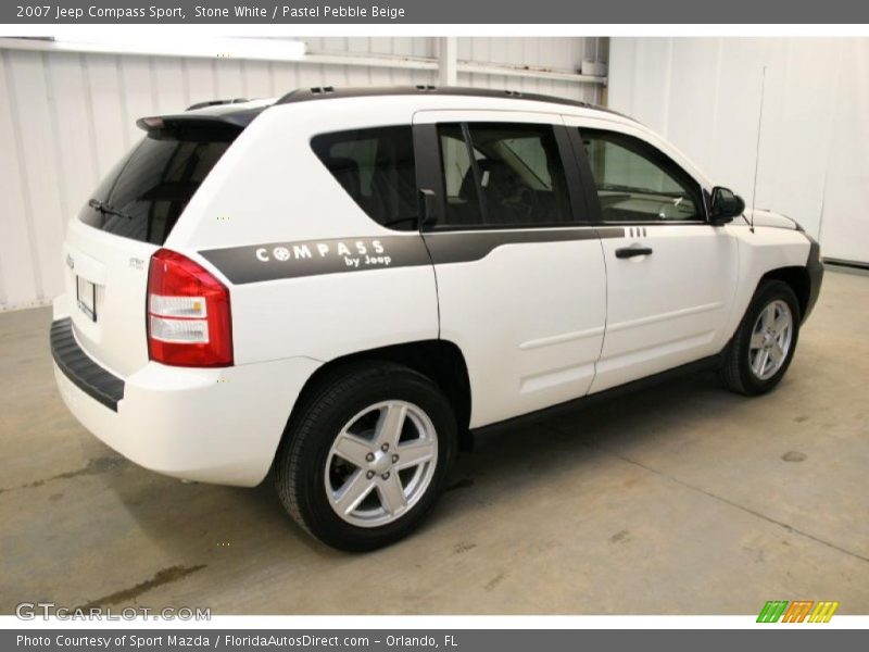 Stone White / Pastel Pebble Beige 2007 Jeep Compass Sport