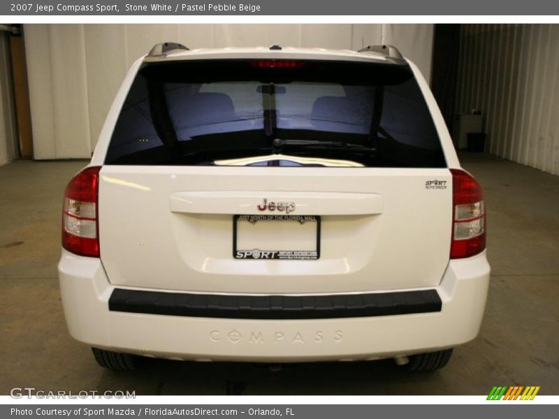 Stone White / Pastel Pebble Beige 2007 Jeep Compass Sport