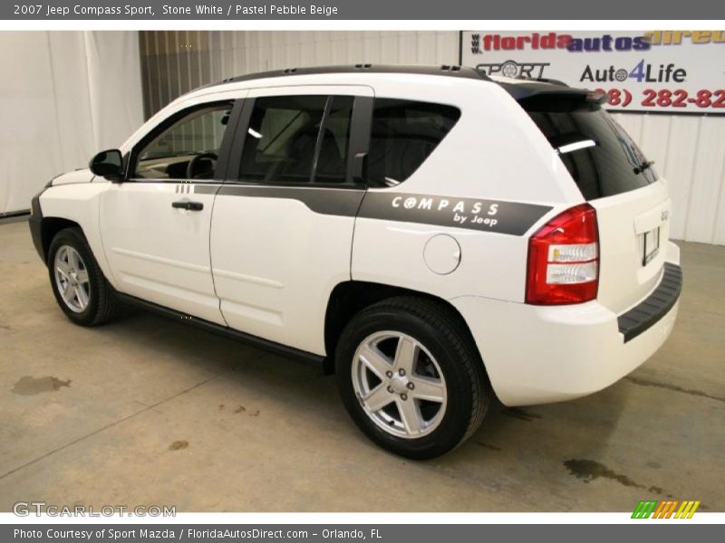 Stone White / Pastel Pebble Beige 2007 Jeep Compass Sport