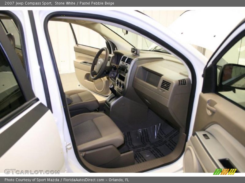 Stone White / Pastel Pebble Beige 2007 Jeep Compass Sport