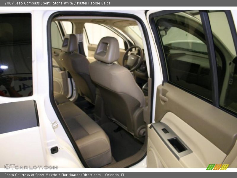 Stone White / Pastel Pebble Beige 2007 Jeep Compass Sport