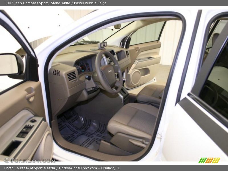 Stone White / Pastel Pebble Beige 2007 Jeep Compass Sport