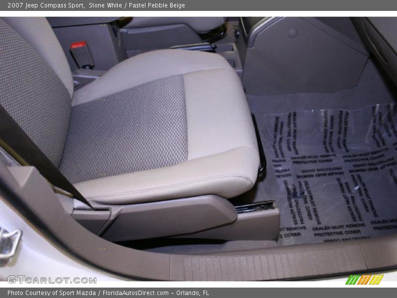 Stone White / Pastel Pebble Beige 2007 Jeep Compass Sport