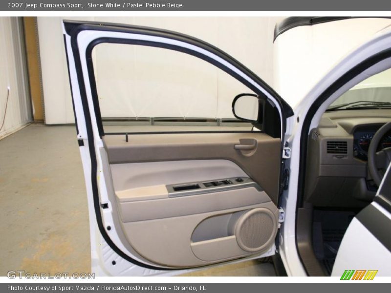 Stone White / Pastel Pebble Beige 2007 Jeep Compass Sport
