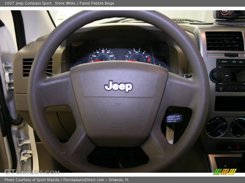 Stone White / Pastel Pebble Beige 2007 Jeep Compass Sport