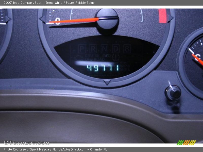 Stone White / Pastel Pebble Beige 2007 Jeep Compass Sport