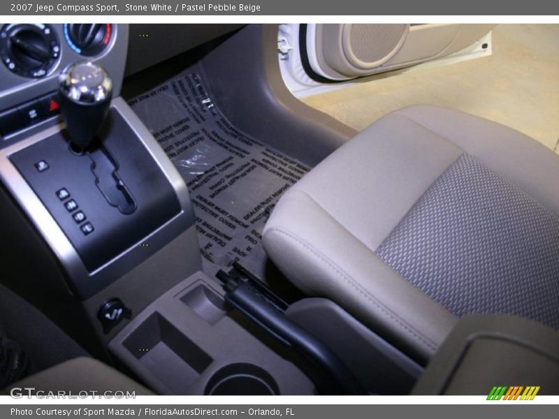 Stone White / Pastel Pebble Beige 2007 Jeep Compass Sport
