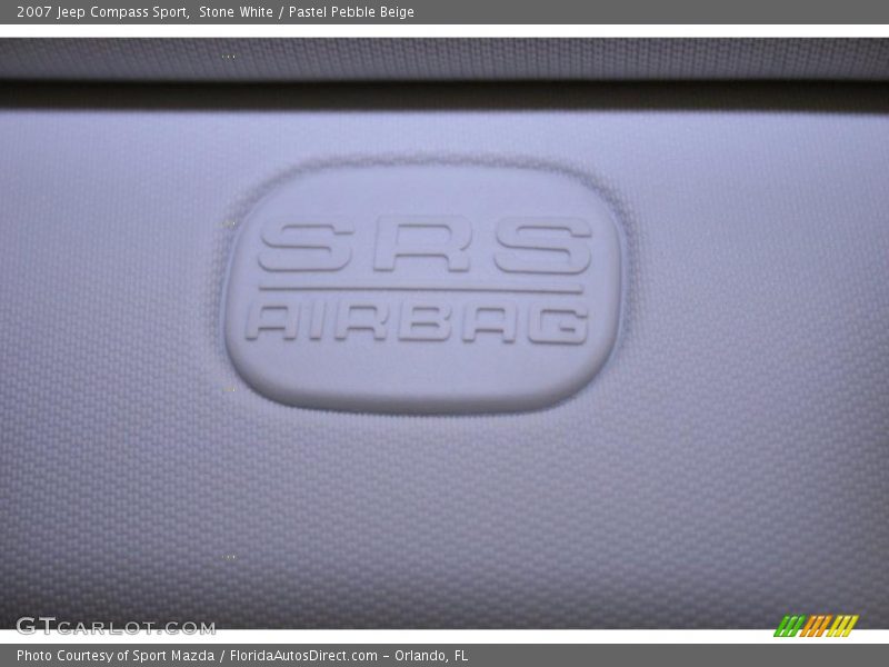 Stone White / Pastel Pebble Beige 2007 Jeep Compass Sport