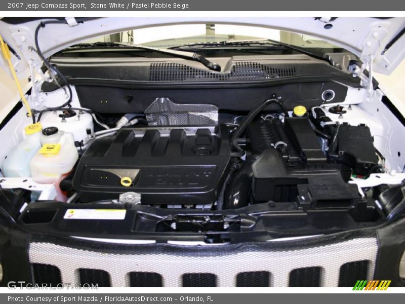 Stone White / Pastel Pebble Beige 2007 Jeep Compass Sport