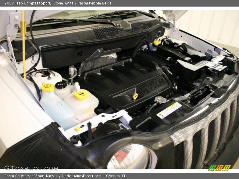 Stone White / Pastel Pebble Beige 2007 Jeep Compass Sport
