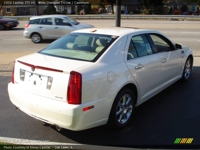 White Diamond Tricoat / Cashmere 2009 Cadillac STS V6