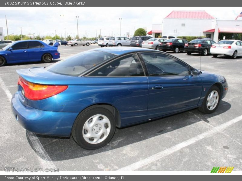Blue / Gray 2002 Saturn S Series SC2 Coupe