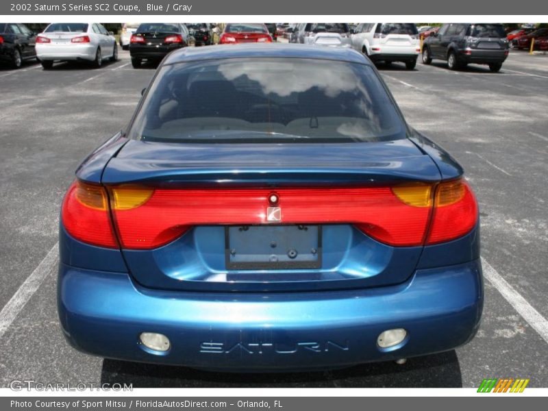 Blue / Gray 2002 Saturn S Series SC2 Coupe