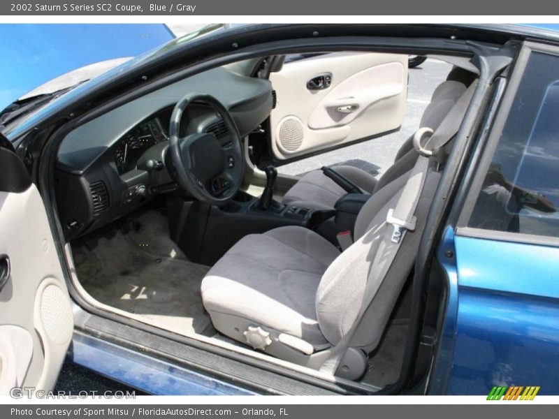 Blue / Gray 2002 Saturn S Series SC2 Coupe