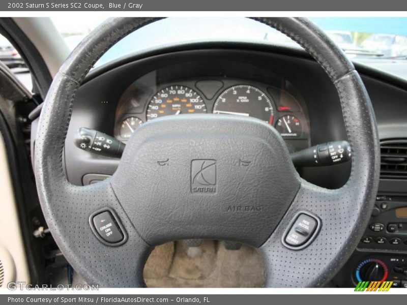Blue / Gray 2002 Saturn S Series SC2 Coupe