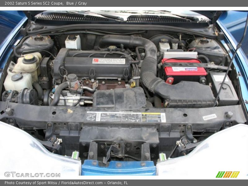 Blue / Gray 2002 Saturn S Series SC2 Coupe