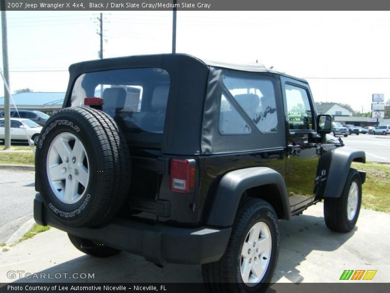 Black / Dark Slate Gray/Medium Slate Gray 2007 Jeep Wrangler X 4x4