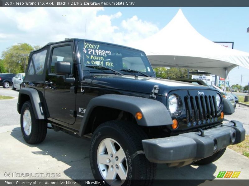 Black / Dark Slate Gray/Medium Slate Gray 2007 Jeep Wrangler X 4x4