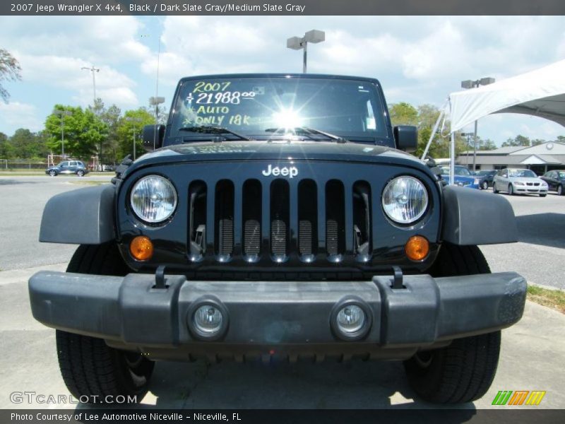 Black / Dark Slate Gray/Medium Slate Gray 2007 Jeep Wrangler X 4x4