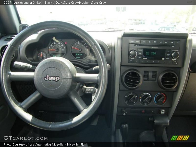 Black / Dark Slate Gray/Medium Slate Gray 2007 Jeep Wrangler X 4x4
