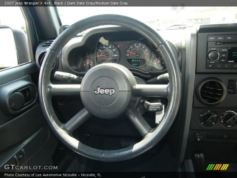 Black / Dark Slate Gray/Medium Slate Gray 2007 Jeep Wrangler X 4x4