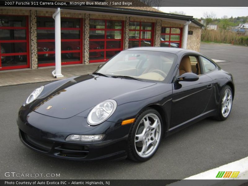 Midnight Blue Metallic / Sand Beige 2007 Porsche 911 Carrera Coupe